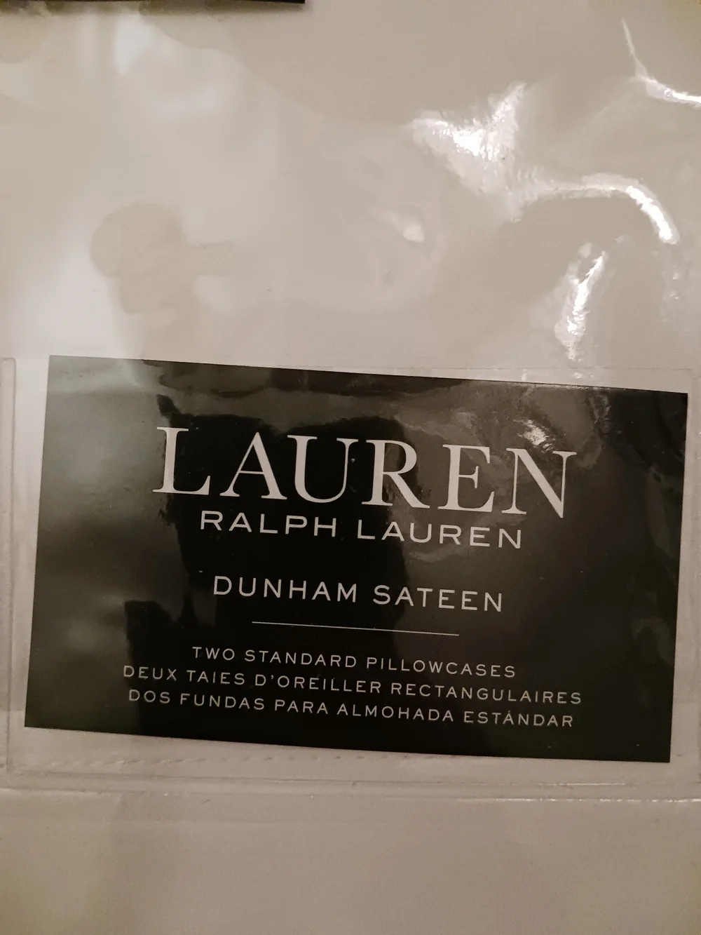 Lauren Ralph Lauren Dunham Sateen Standard Pillowcases - White 300 Thread Count